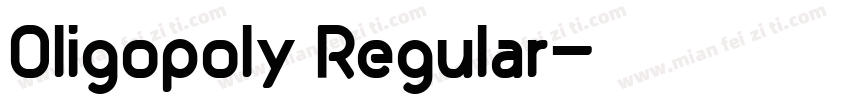 Oligopoly Regular字体转换